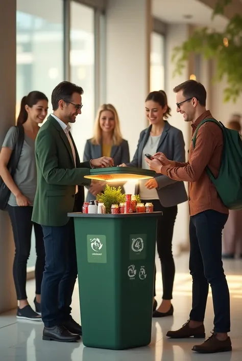  image of guests using a recycle bin 