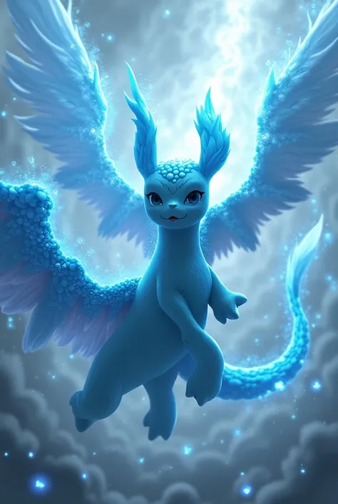 Vaporeon fighting an angel