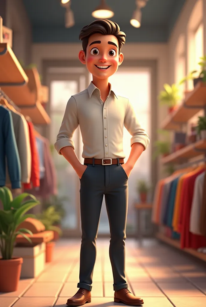 Sales associate man animation 