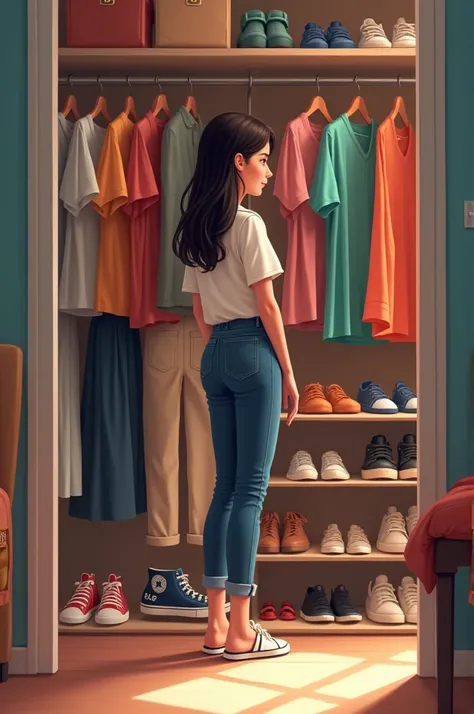  Create an image that represents this : rosa,  A student ,  has been invited to her cousins birthday and wants to choose the perfect outfit for the occasion .  In your closet you have several options :  4 shirts , 3 polos ,  2 pants , 2 pairs of shoes ,  1...