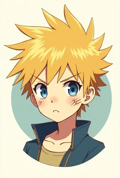 Anime boy naruto  circle  under profile picture