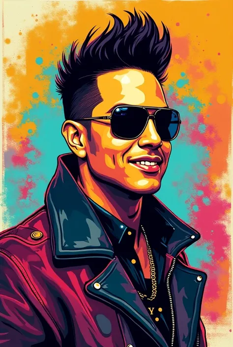 crea un poster pop art de daddy yankee