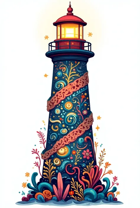 Make a light house logo with full of designs