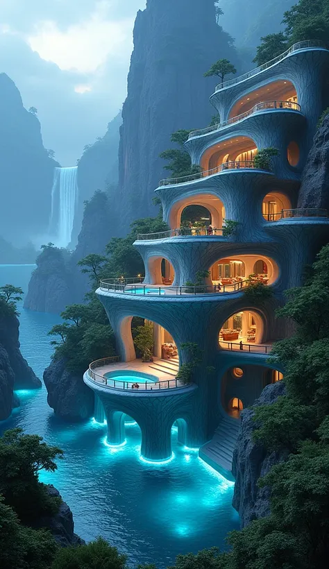 A 4-level hotel inspired by the movie Avatar the way of water