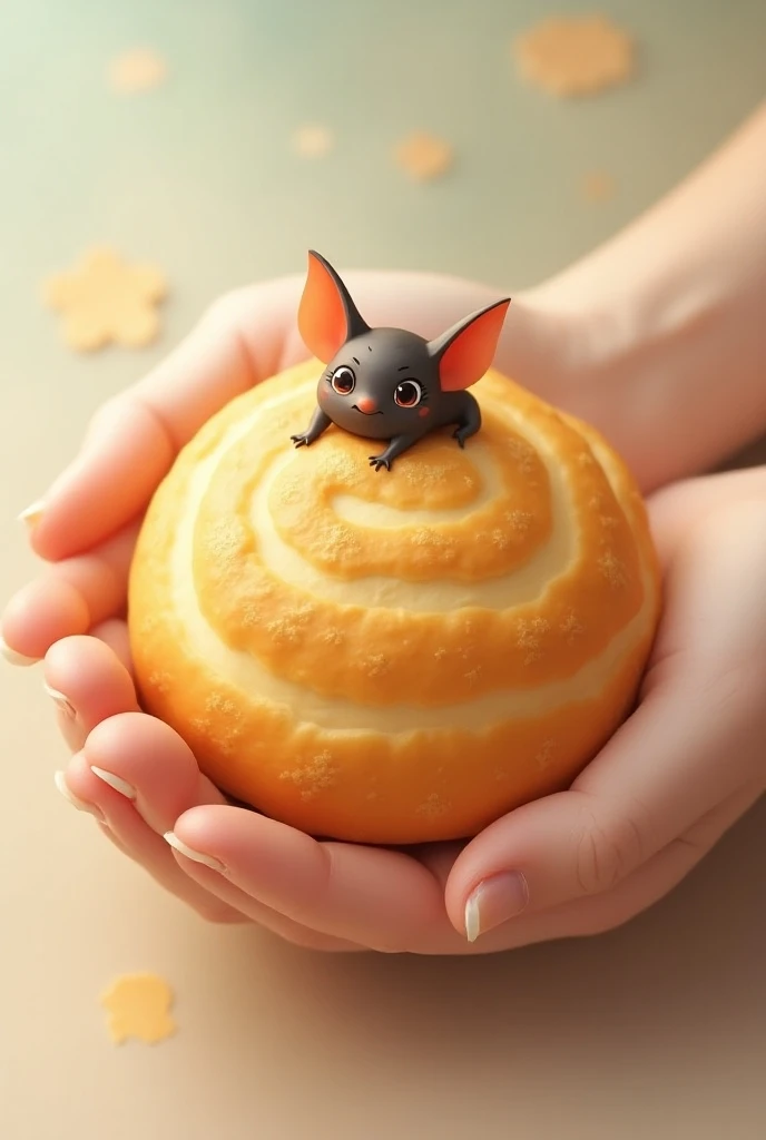 Dragon ball bread with a pretty bat in your hands 