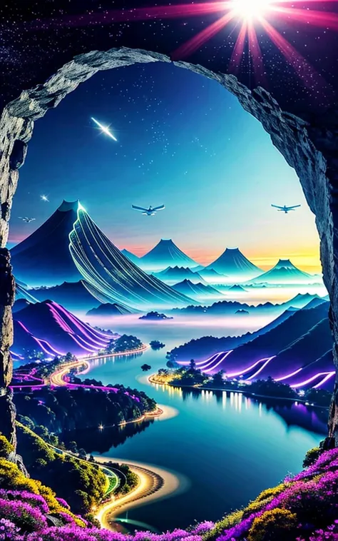 Spectacular views, Future Cities ,god秘的,  Vivid , is glittering,magic,  surrealism ,god々Shii, 素晴らShii, The little star ,美Shii景色, Inspiring Scenery, Spectacular Scenery ,Breathtaking Scenery ,素晴らShii風景