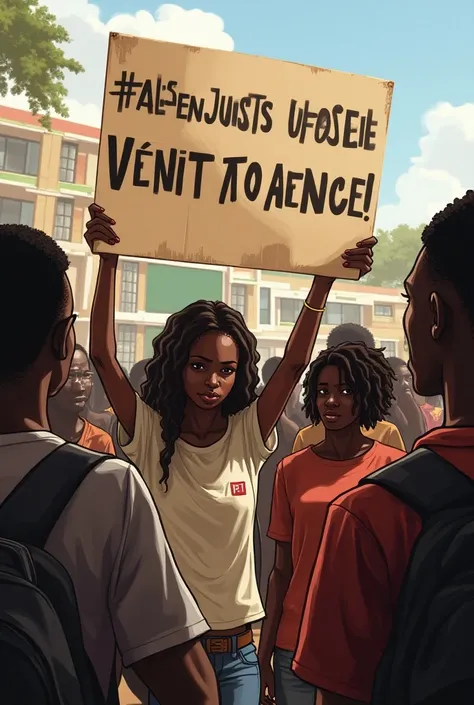 Créer moi un image des étudiants de l’université USSEIN au sénégal, Pays d’Afrique de l’ouest , qui veut apprendre, cest un ussiversiter de langue français, début leur apprentissage,mais il refuse de apprendre au cause de leur condition de vie et d’apprend...