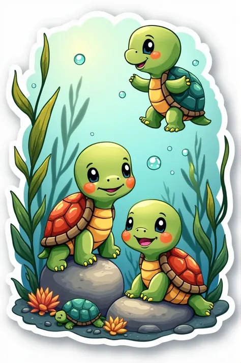 Turtles sticker