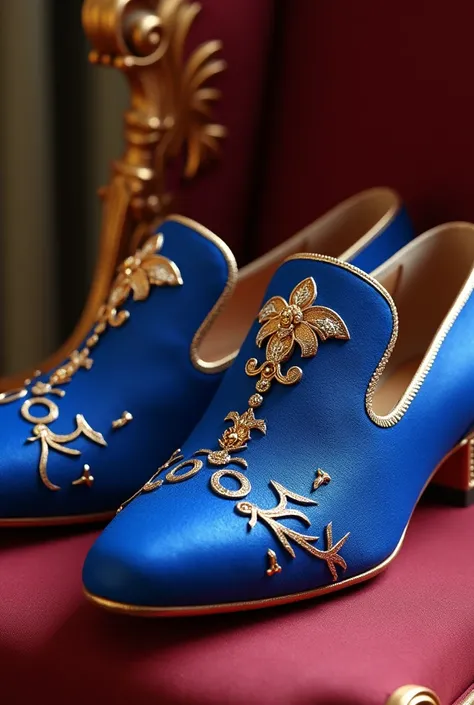 Luxurious Shoes blue colour expensive king 