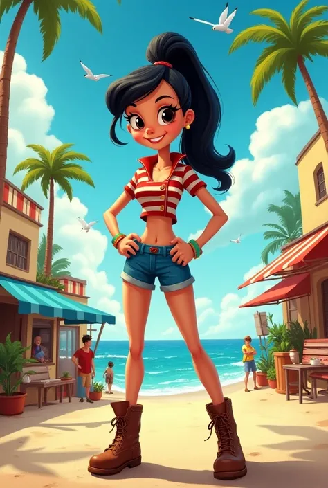 Olivia Palito from the cartoon Sailor Popeye