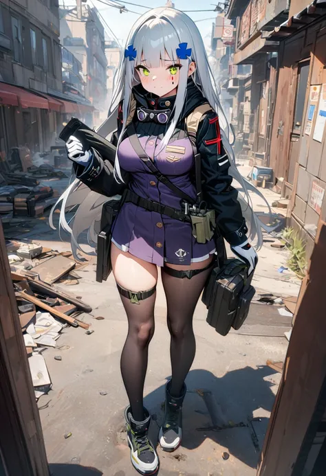 8k,masterpiece,best quality,ultra detailed,break, hk416 (girls frontline) , full body ,
