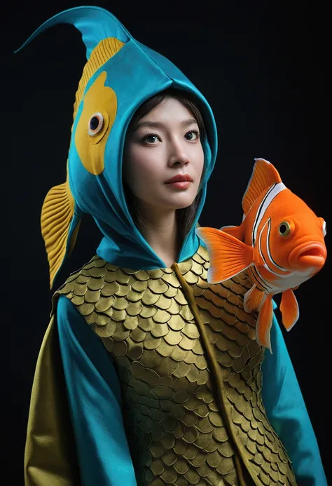  From  with a fish costume. 