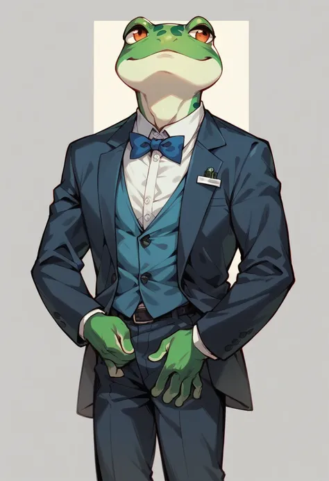 Frog in a suit