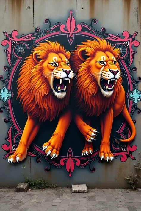 Graffiti on the wall named Lions
