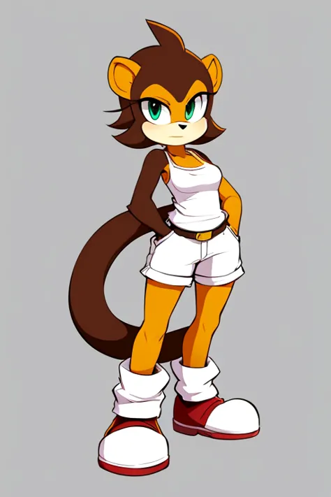 female furry leila monkey sonicfurry style