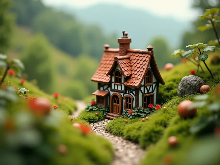 tiniest house ever, tilt shift, analog photo