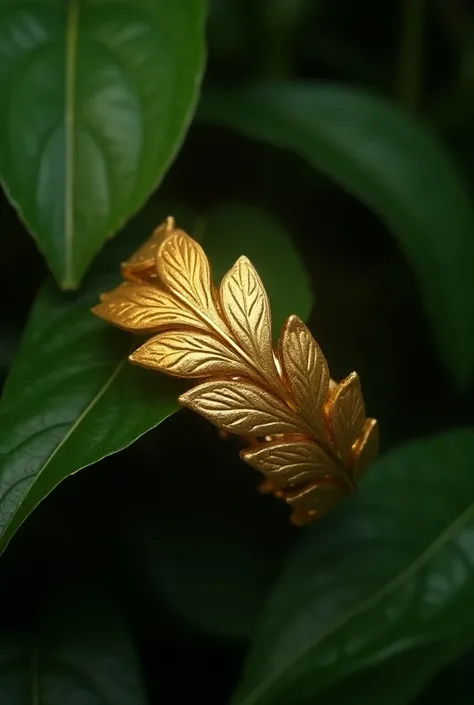 Golden Armlet with leaves 