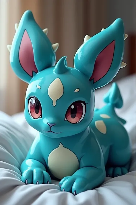 Vaporeon , get fucked by tentacles ,nsfw, embarrasing,cum on body,get pregant show more cums, big ass,big boobs, lick the tentacles ,big sussy,the body smooth ,shiny ass,lying on the bed,horny ,heart eye, animal,front view ,show the cum going to the egg, a...