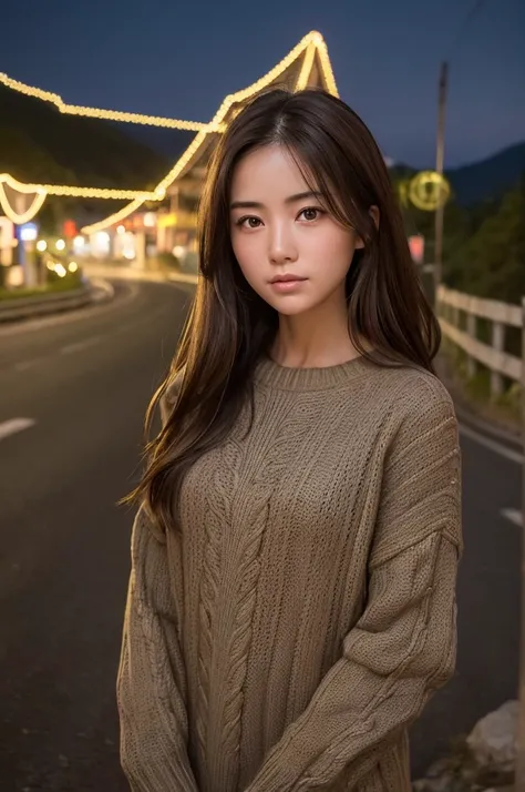 ((masterpiece)), ((Realistic)), ((Best Quality)),  super detailed faces on a mountain road at night, (well-proportioned body:1.2), ( Japanese girls having creampied sex),   highly detailed face holding 1  , (Fairy-like face),  super detailed faces on a mou...