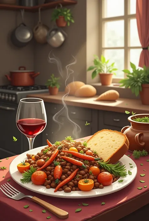 Home food illustration
