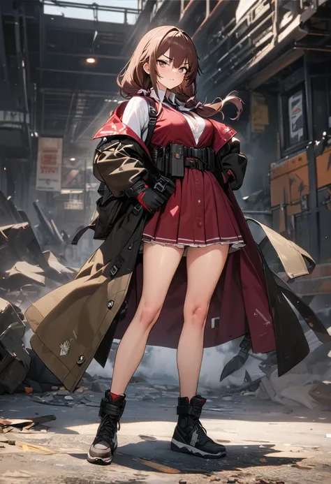 8k,masterpiece,best quality,ultra detailed,break, saiga-12 (girls frontline) , full body ,
