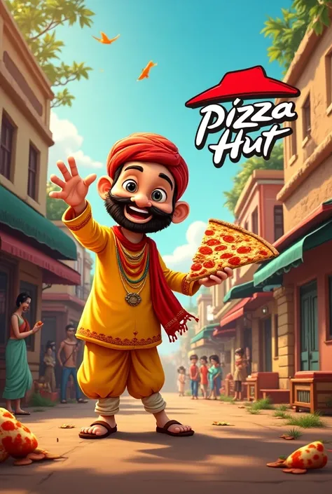 A poster my pizza hut Jai jhulelal chat bhandar and Pizza Hut 