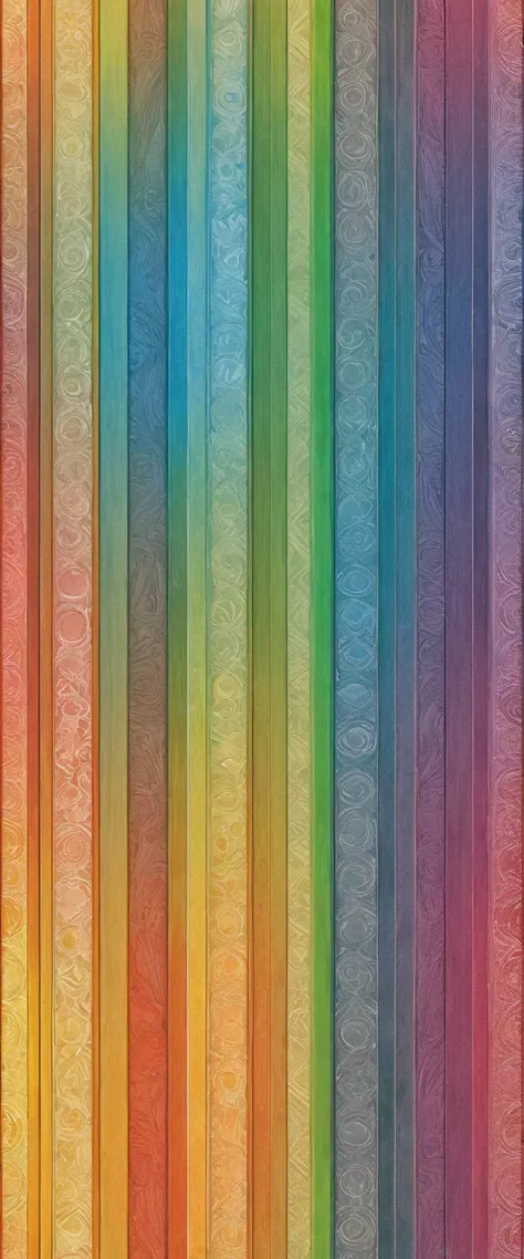 (masterpiece, best quality,  very detailed, 8k wallpaper), gradated vertical stripes composed of geometric patterns,rainbow,stra...