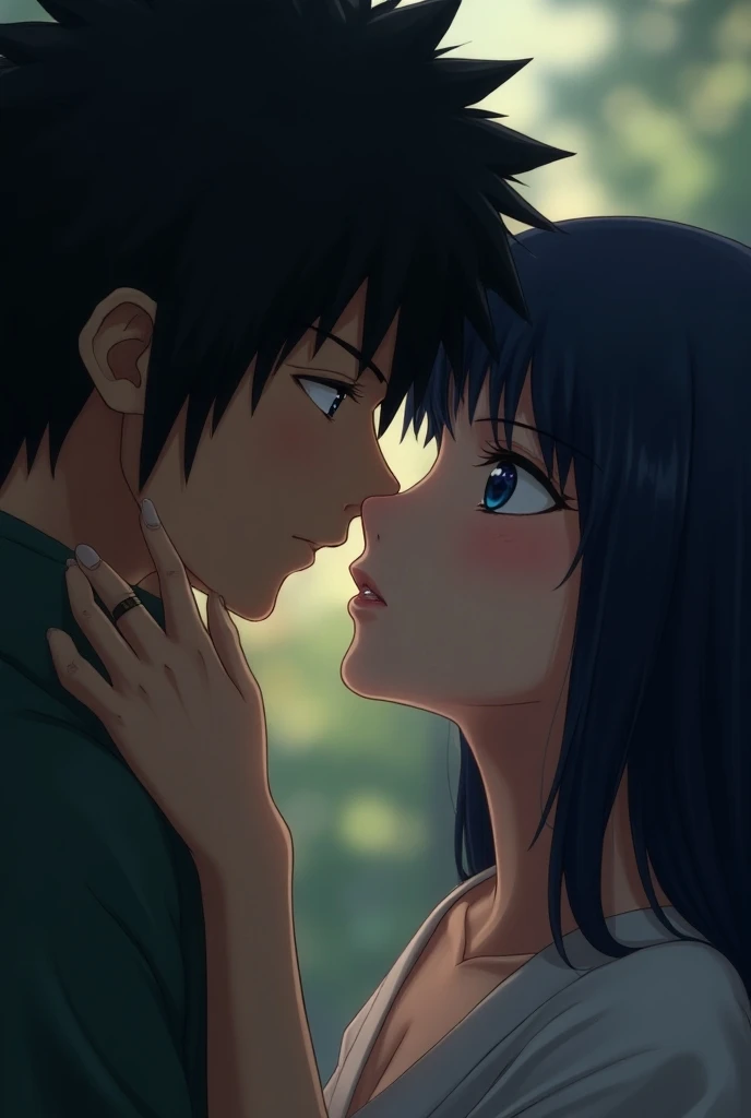 Sasuke kissing hinata