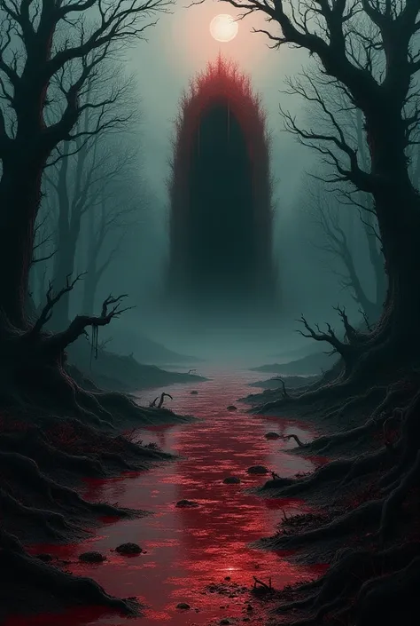 Scenery where the Swamp of Doom and Blood and the Portal of Malice absorb everything