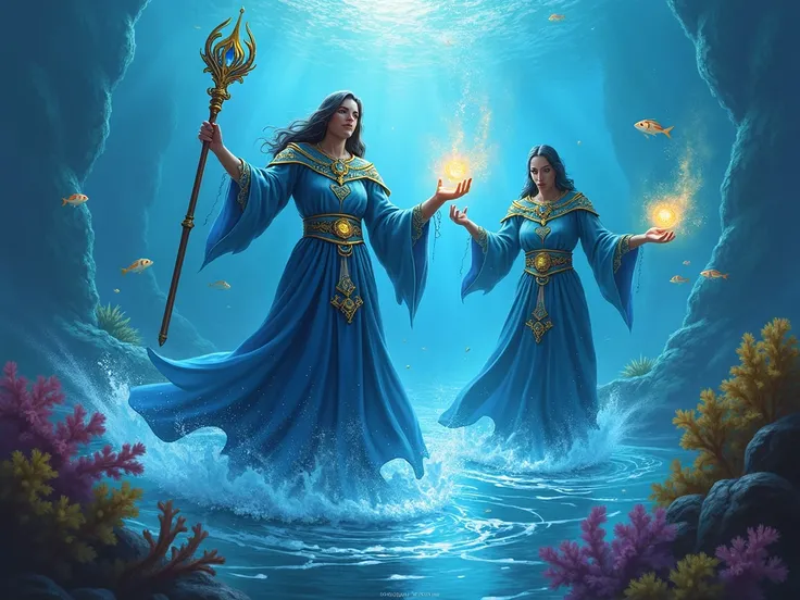 Water Element, Wizards of the Coast LLC，Magic:the Gathering.
