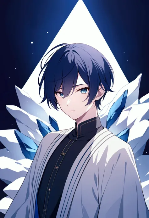 Isagi Yoichi(Blue Rock ),  dark blue hair and eyes, man