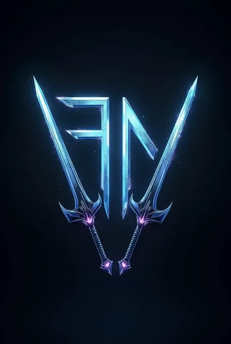 FN logo and with two animated swords