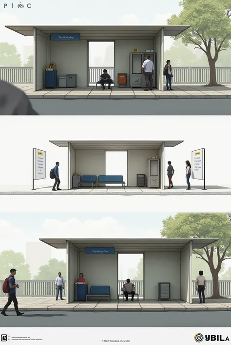 innovative design of a waiting shed that turns into a emergency shelter