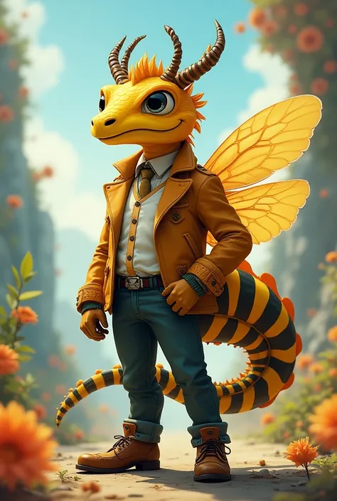 Chimera dragon bee fashion male cartoon with bee mainly 