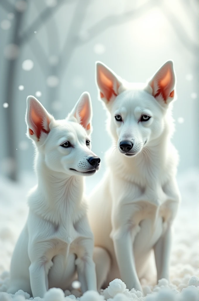 Albino dogs 
