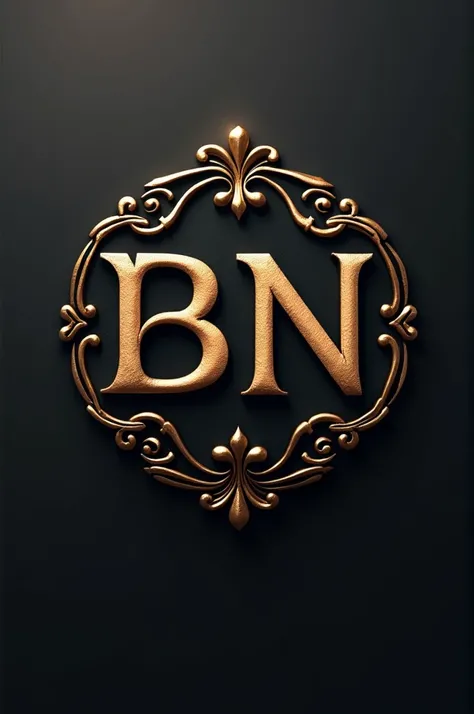 Make a logo for a amgncy brand with the words b and N need to be luxurious and not define cheap colours
