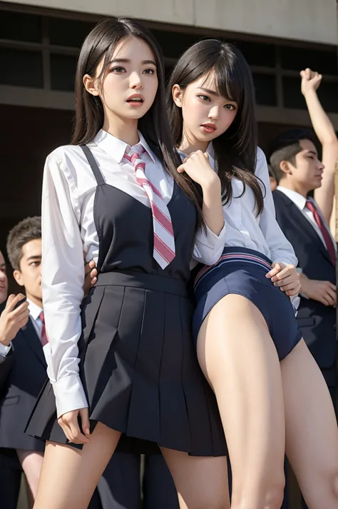 horny male students hunt for neat and beautiful female students ,  female students are forced to expose their sexy underwear by ...