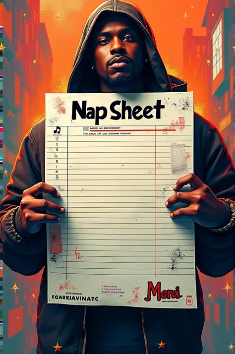 Marksheet name poster for a rap song