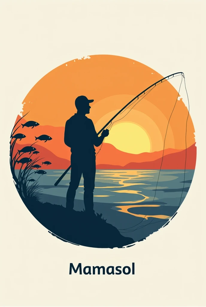 create a logo, the name is "mamasol" the theme is fishing it must be unique and the design was very nice and also the quality. dont put sun its better if you put a man standing while fishing in the see and theres a sunset. you forgot to put the name of the...