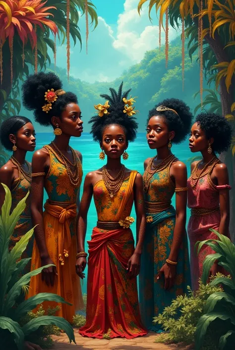  image that shows Afro-Brazilian art and culture in a complete way with unrealistic elements 