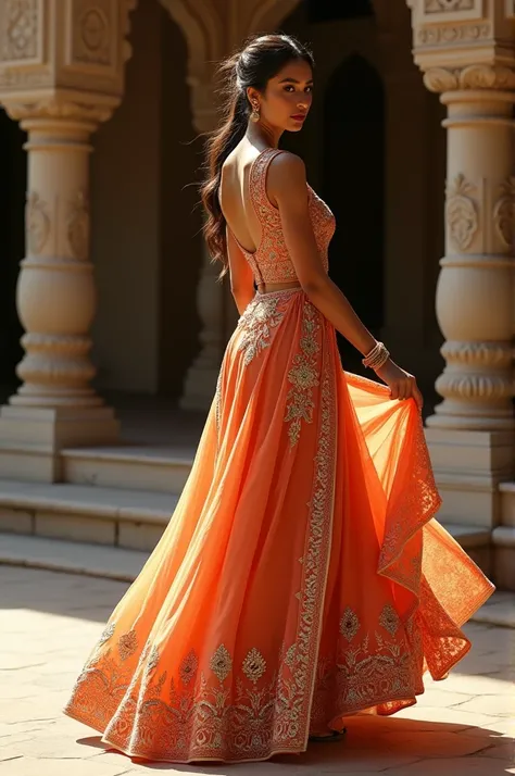 Classical dance dress anarkali. 