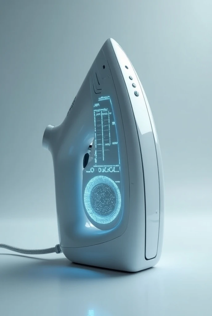  Clothes iron with wireless digital energy batteries and digital wireless rechargeable self-power supply and with power batteries and wireless sources, (**And with the large round button central hand switch shaped like a large digital screen with digital n...