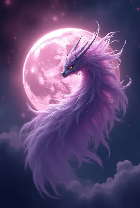 moon読命　 Dragon　Divine Beast　feather　pink amethyst　nature　 soft　 smooth　delicate　Iris　kind　truth　like　universe　yin and yang　Integration　可likeい　moon　ball　Earth　Light　（kcs358 tsukuyomi healing）　Six layers 