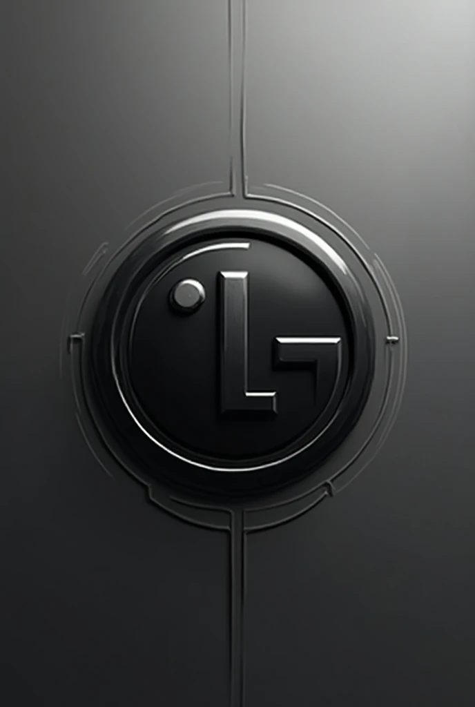 Black and white colour LG logo gaming category silver capital later 
