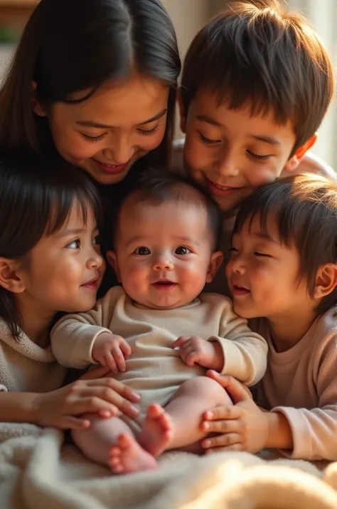 Baby with family 