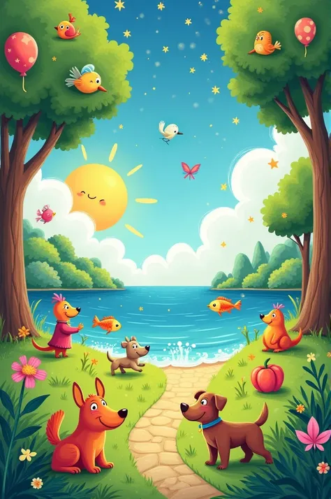 One little sun, shining bright,
Two little birds, taking flight.
Three small fish, swimming free,
Four green leaves on a tree.

Chorus:
Count with me, let’s all see,
One, two, three, four, as happy as can be!
Count along, sing the song,
Join the fun and pl...