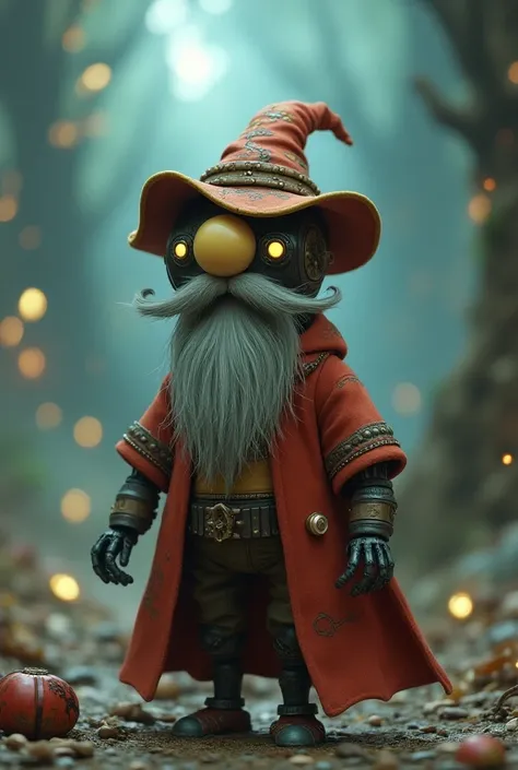 Beimax from Big Giro disguised as a wizard with a movie reference
