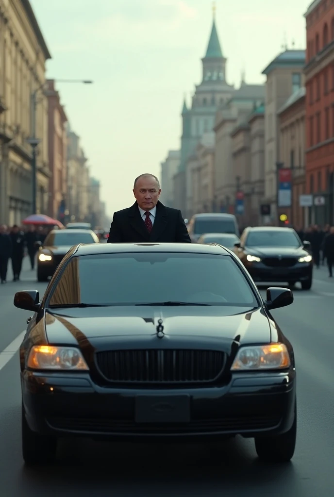 Putin travels by car