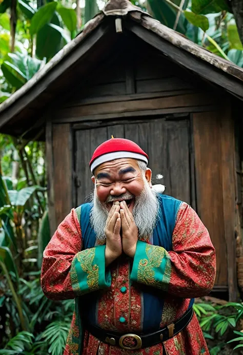 

" In a small house in the middle of the forest ,  seven dwarfs standing together with each others distinctive expression .  They wear colorful traditional clothes ,  with little hat on head .  First dwarf , **Dull **,  looks a little confused ,  with dre...