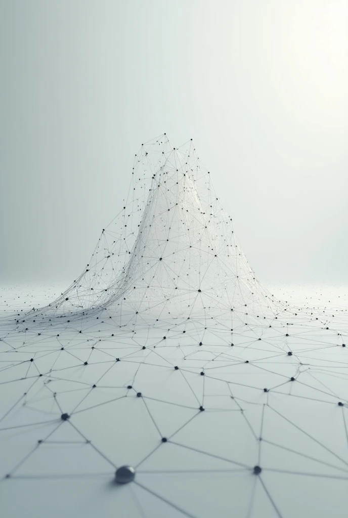  normal distribution diagram represented as a straight cobweb network, with a statistical approach clean and modern design 